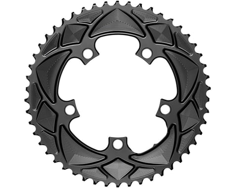 Absolute Black Round Chainring (Black) (2 x 10/11/12 Speed) (110mm BCD) (Outer) (52T)